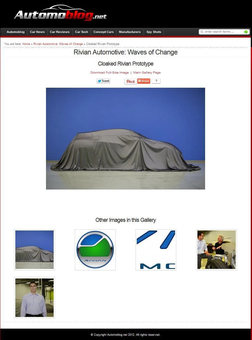 Rivian R1T R1S A History of Rivian (via its webpage) - Part 1 11