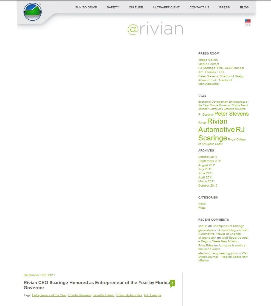 Rivian R1T R1S A History of Rivian (via its webpage) - Part 1 14