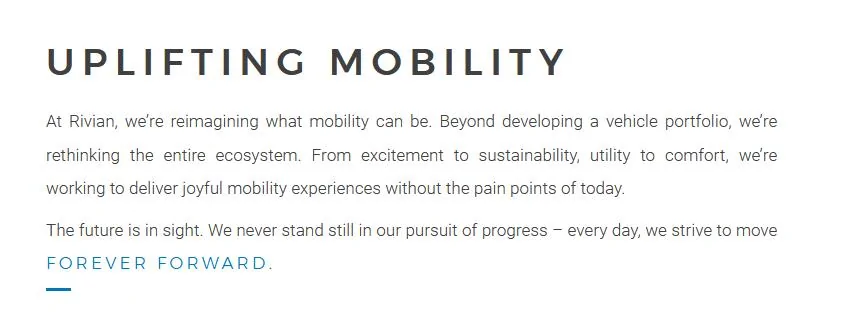 Rivian R1T R1S A History of Rivian (via its webpage) - Part 1 24
