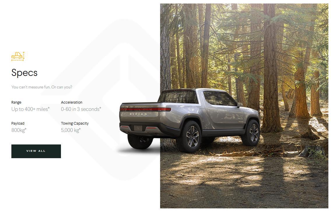 Rivian R1T R1S A History of Rivian (via its webpage) - Part 1 35