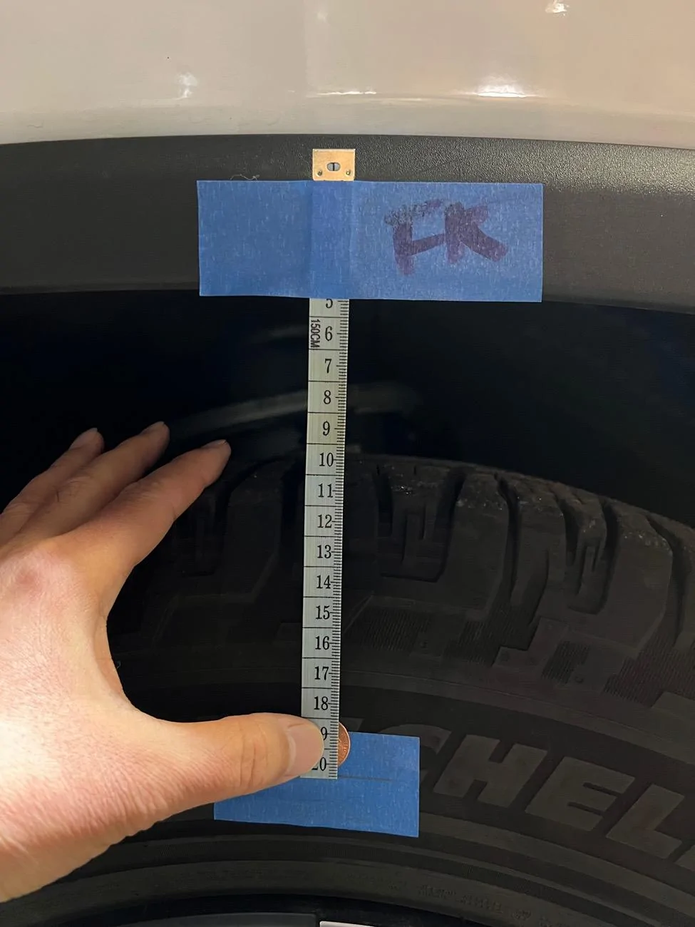 Rivian R1T R1S Sagging measurements IMG_0948