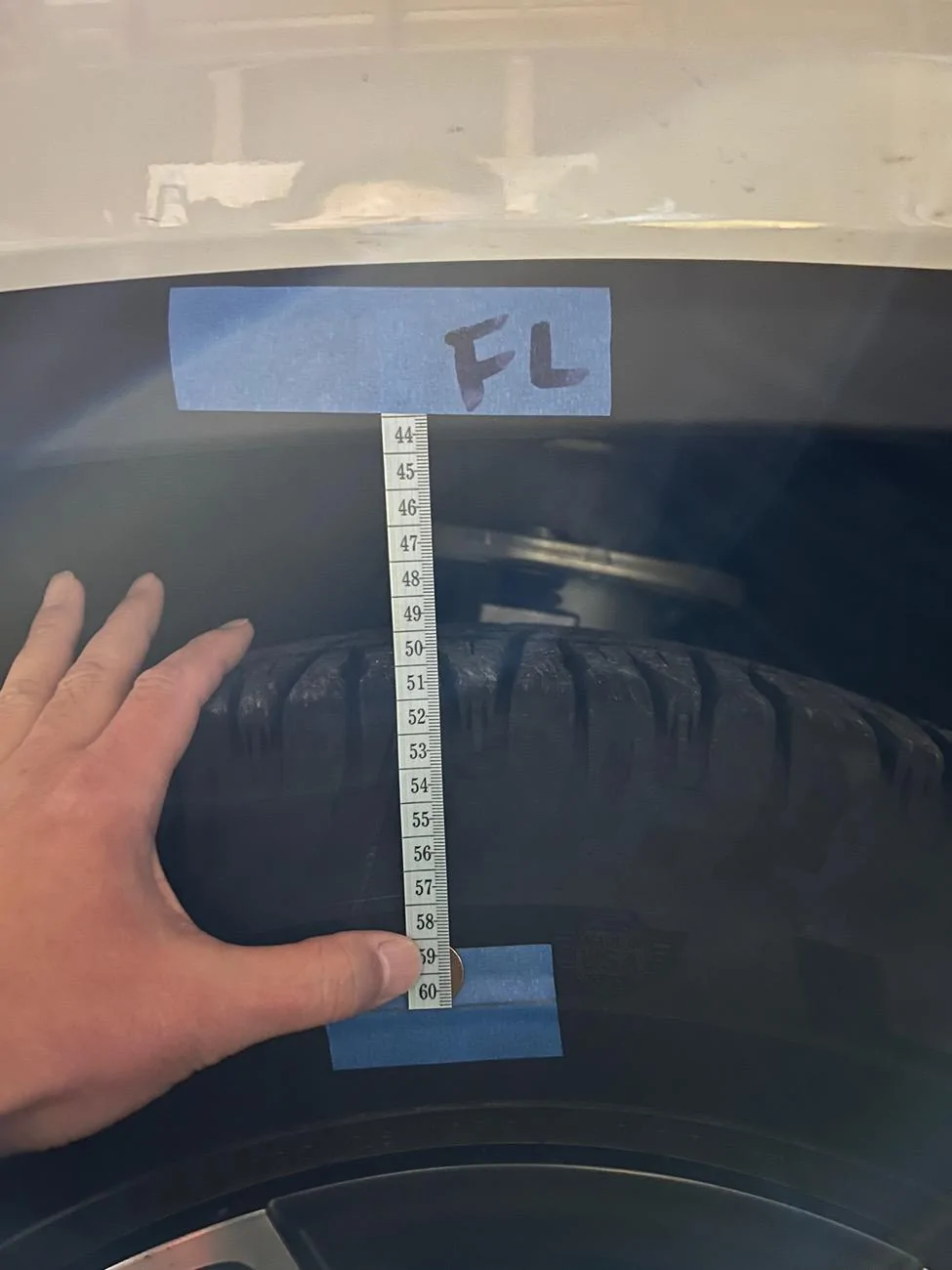 Rivian R1T R1S Sagging measurements IMG_0949