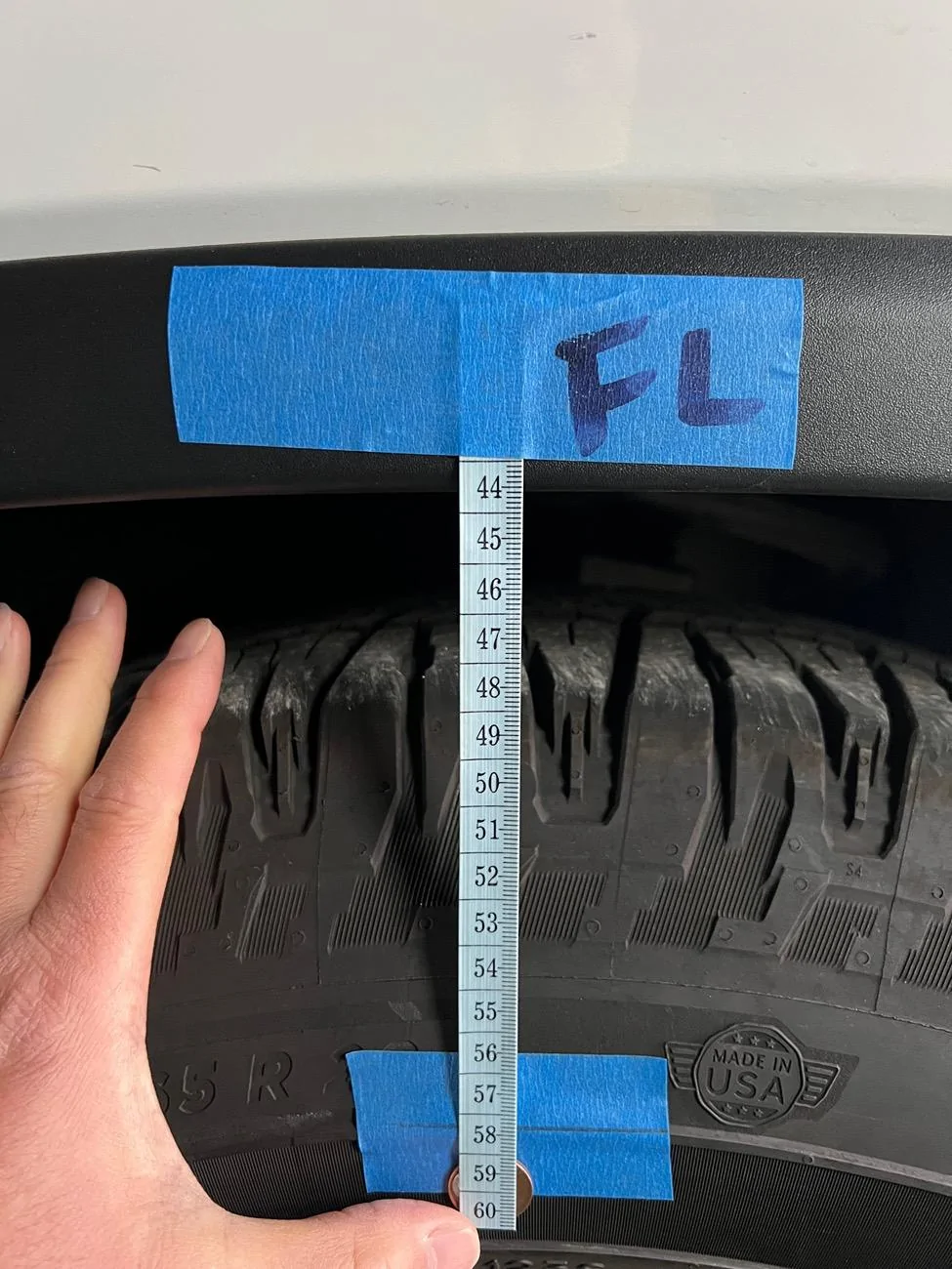 Rivian R1T R1S Sagging measurements IMG_0958
