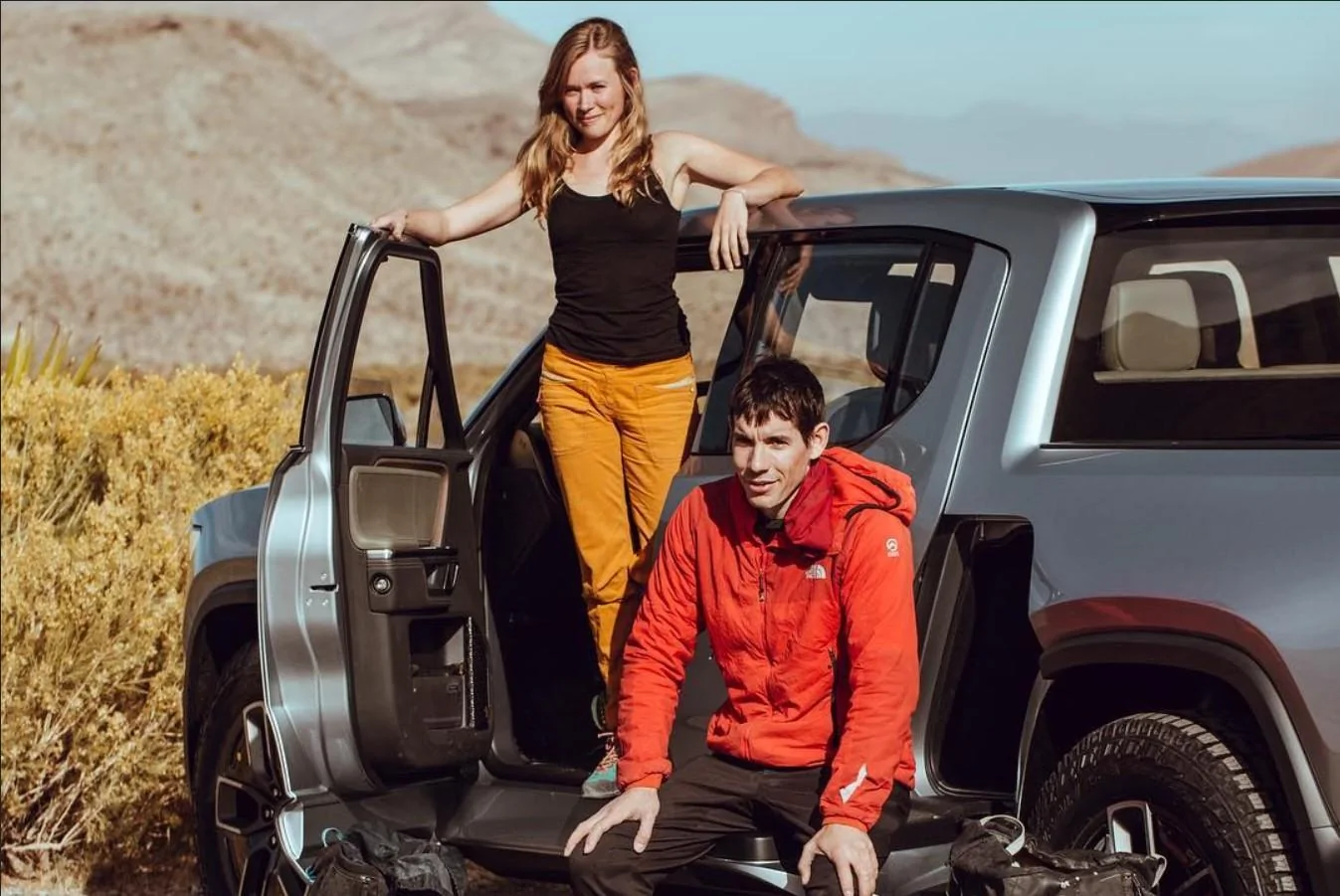 Rivian R1T R1S A History of Rivian (via its webpage) - Part 1 Alex Honnold & Sanni McCandless