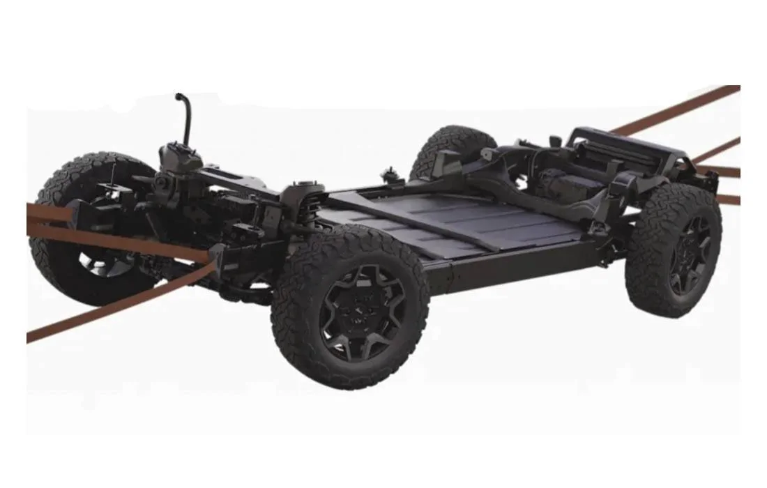 Rivian R1T R1S Official: Scout EV SUV & Pickup debut w/ Gas Range Extender EREV, 4x4, BOF, Lockers, Sway Bar Disconnect -- All Specs, Wallpapers, Videos scout-ev-suspension-jpg