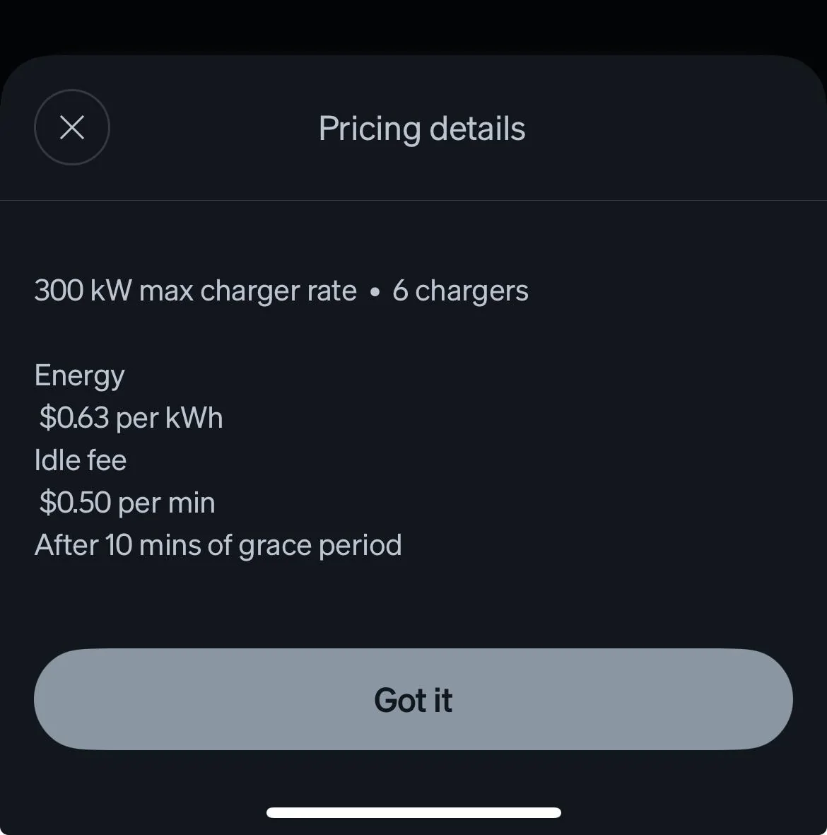 Rivian R1T R1S Rivian now charging $.68 per kwh IMG_2434