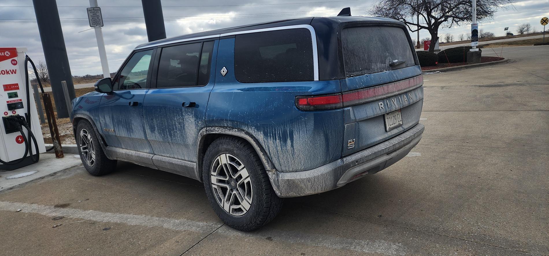 Rivian R1T R1S So disappointed in Rivian to leave me stranded with a dead battery 20250216_142930