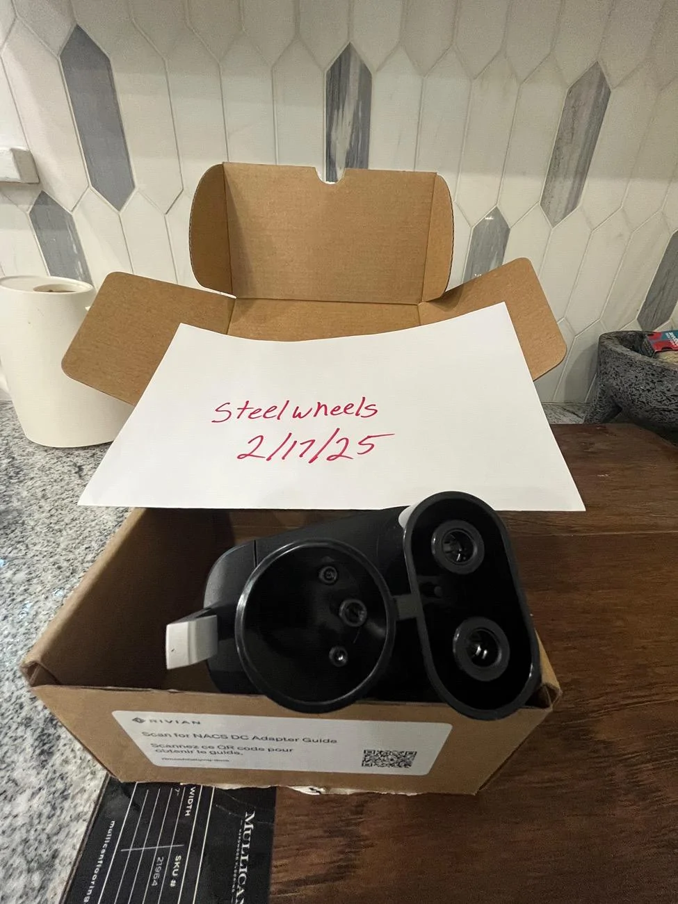 Rivian R1T R1S NACS to CCS adapter IMG_2498