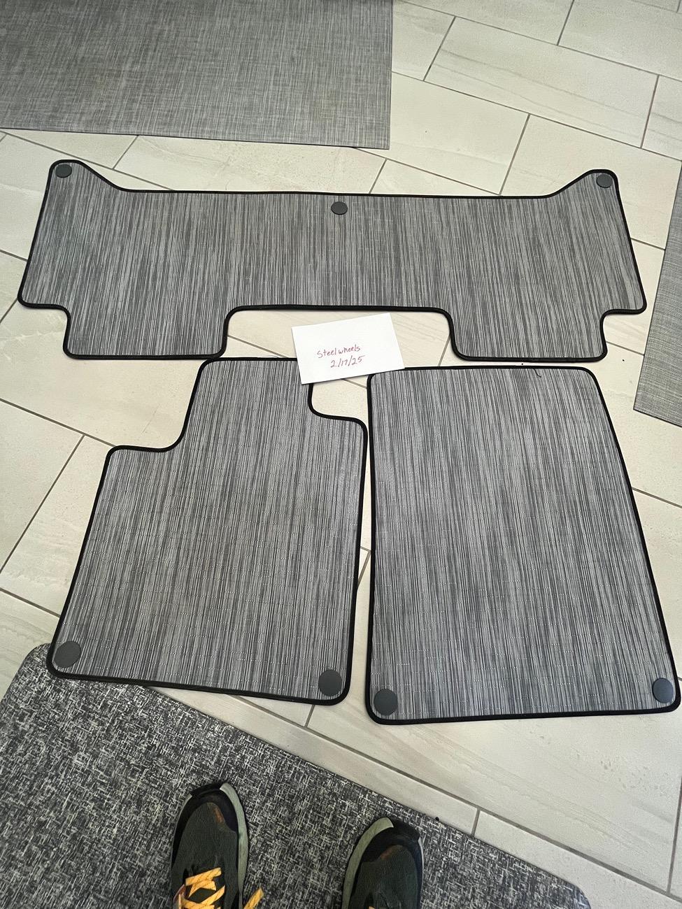 Rivian R1T R1S New R1T floor mats IMG_2499