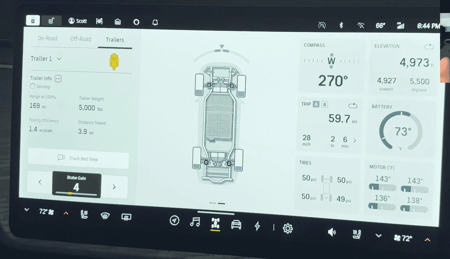 Rivian R1T R1S Rivian, give me a SoC gauge option IMG_0014