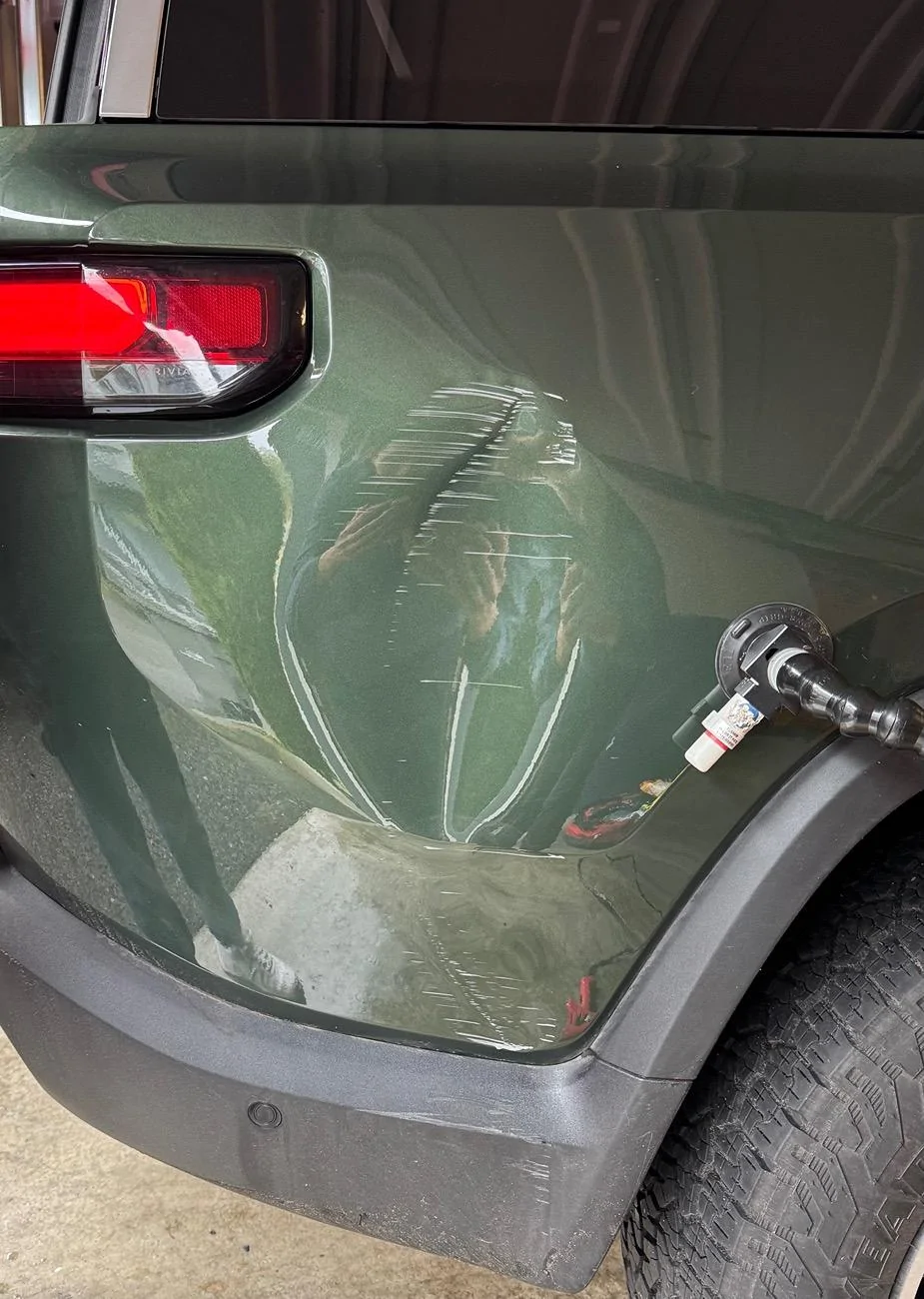 Rivian R1T R1S Concrete pillar wins. Need paint advice IMG_0025