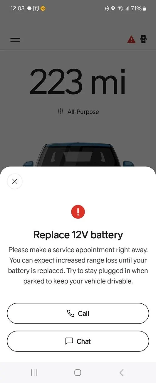 Rivian R1T R1S 12V Battery failure occurred during Update 2024.51.02 and broke my R1S 1000013654