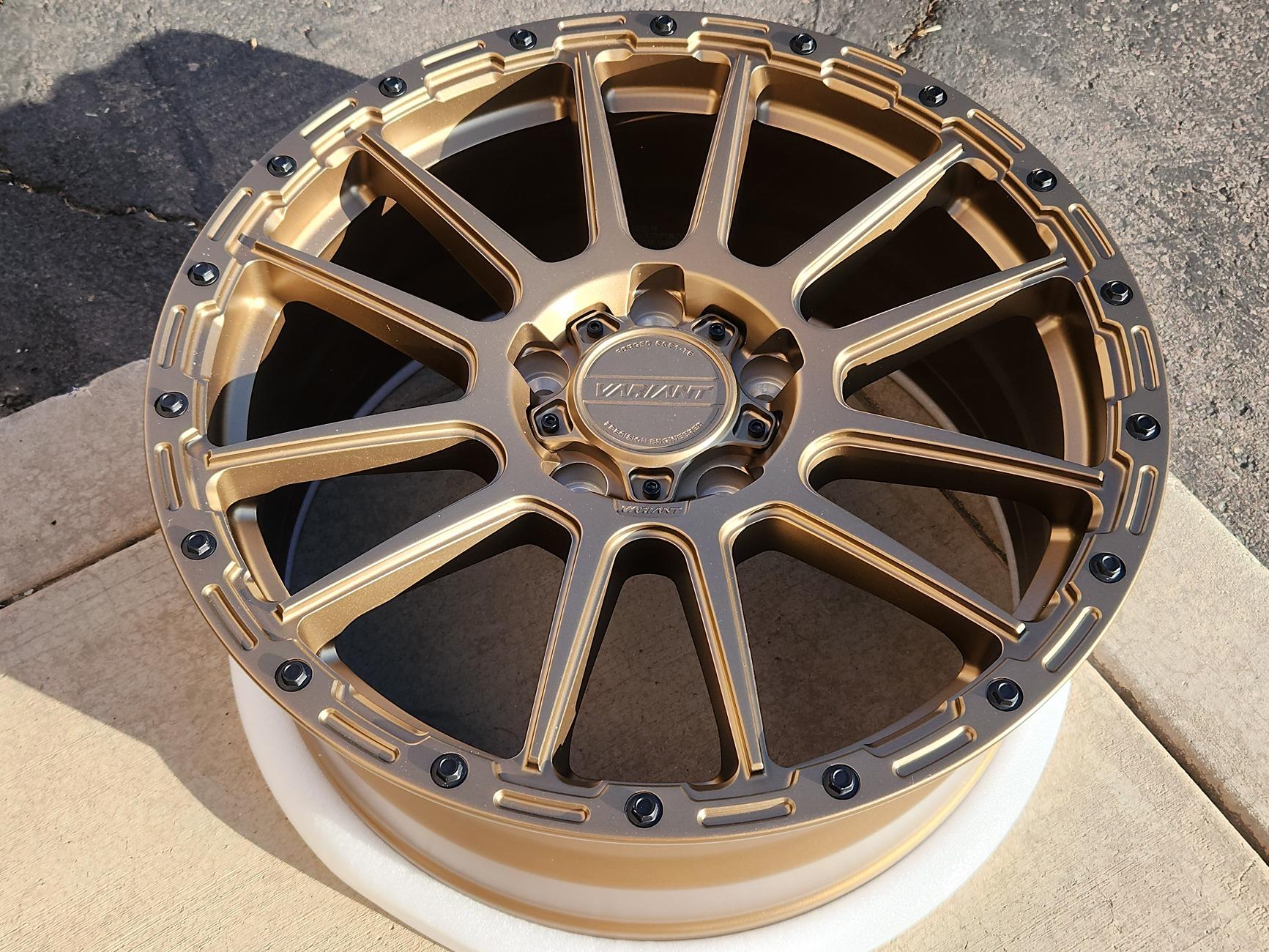 Rivian R1T R1S IN-STOCK! 20" Forged Wheels Custom-Crafted by Variant $649.95 Each Variant Triple Bronze