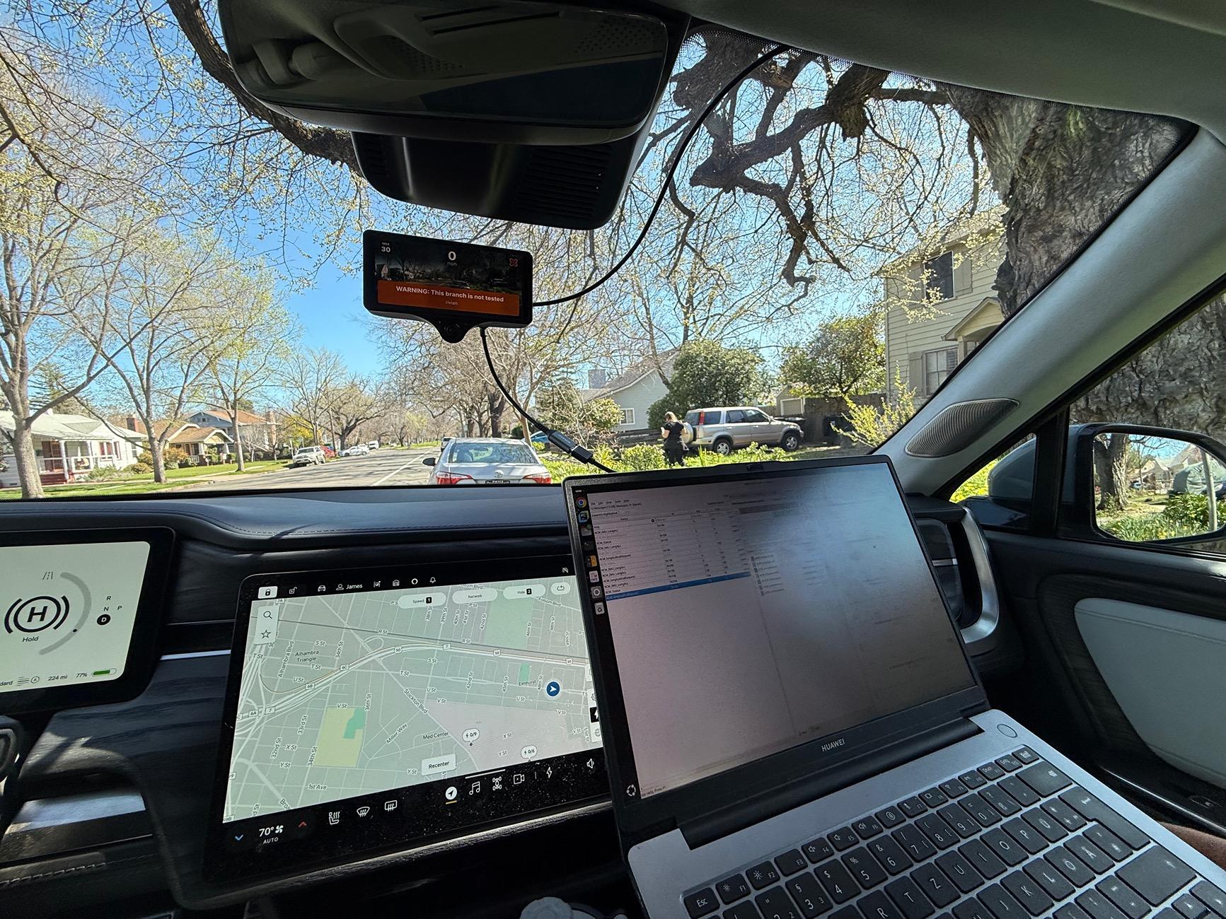 Rivian R1T R1S Comma AI/OpenPilot Update -- Watch it in Action on Gen1 Rivian (Video) IMG_7630