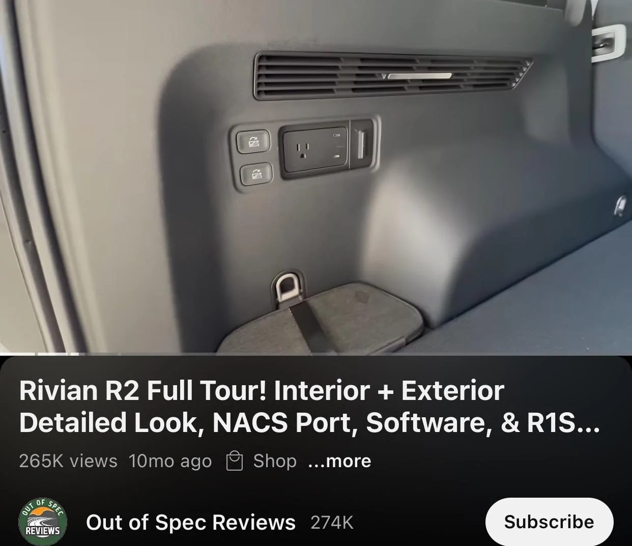 Rivian R1T R1S 120V outlet in R2 / R3? IMG_5925