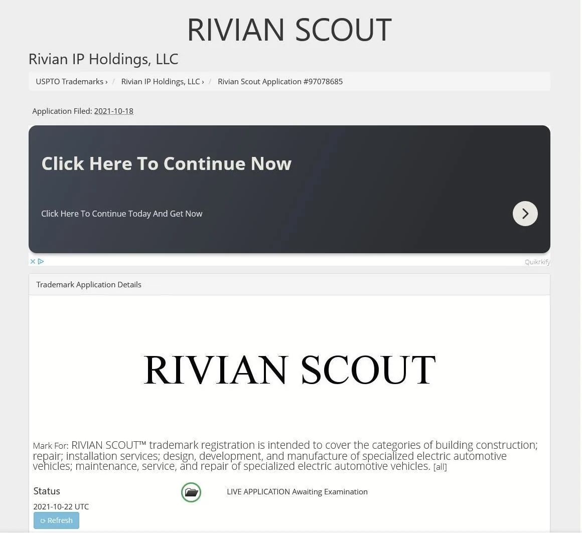 Rivian R1T R1S Cool Rivian Patent/TradeMark Info 1741102412398-xn