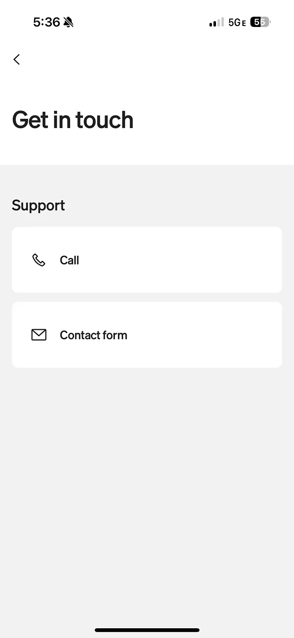Rivian R1T R1S “Contact Us” now missing in App. IMG_5071