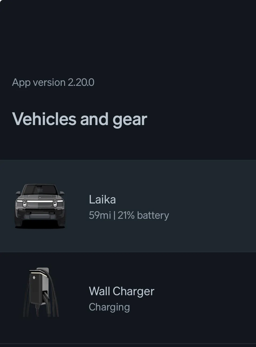 Rivian R1T R1S Rivian iOS app 2.20 is out! IMG_0413