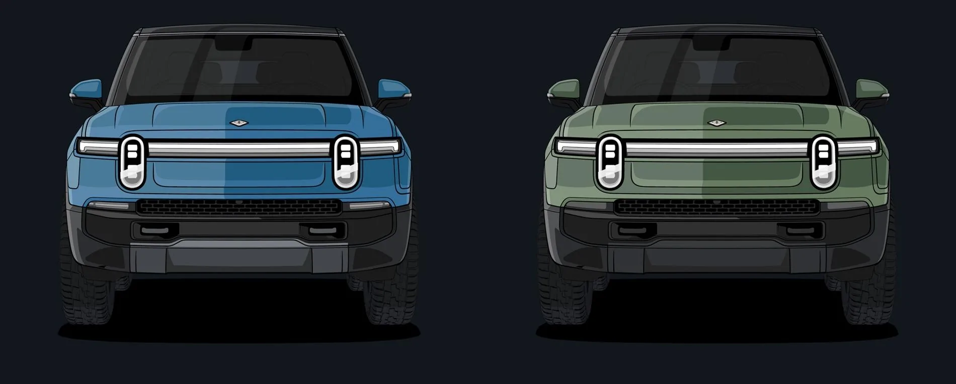 Rivian R1T R1S App vehicle render error R1S's