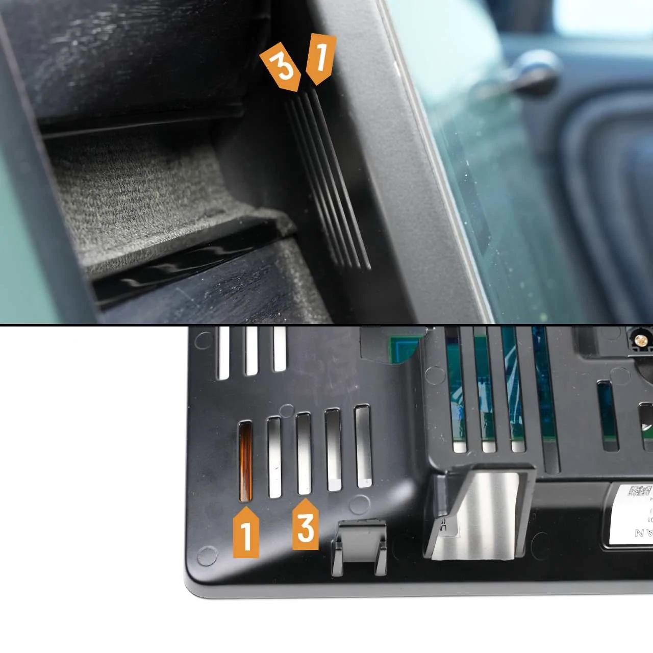 Rivian R1T R1S NEW Rivian Phone Holder w/ Riser Arm V2 (Patent Pending) Available w/ Semiconductor Cooling MagSafe/Qi2 Wireless Charger from EveryAmp Rivian R1T & R1S Dash Anchor Rigid Arm Installation Step 1