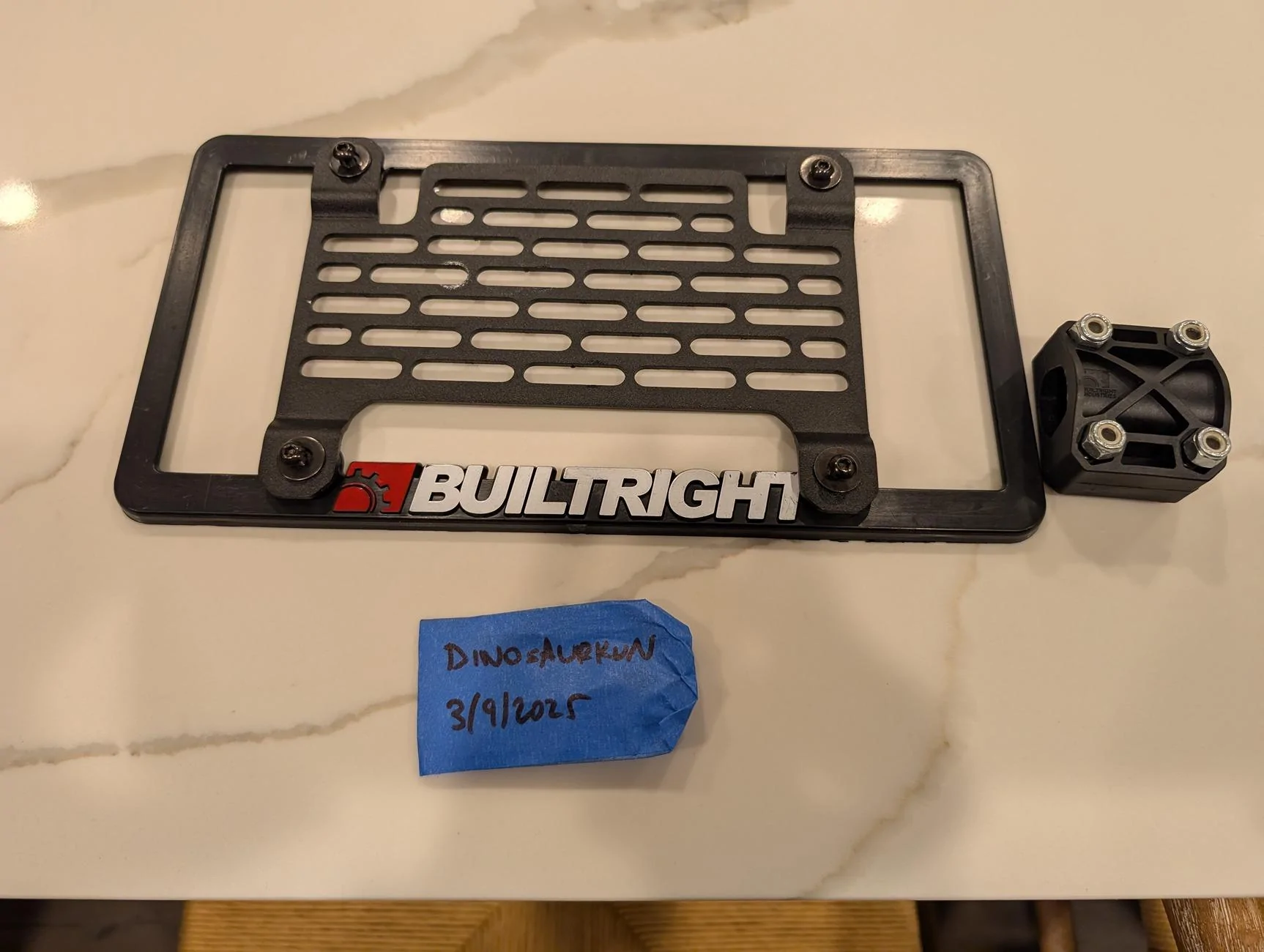 Rivian R1T R1S FS BuiltRight Front Plate Mount PXL_20250311_014506978