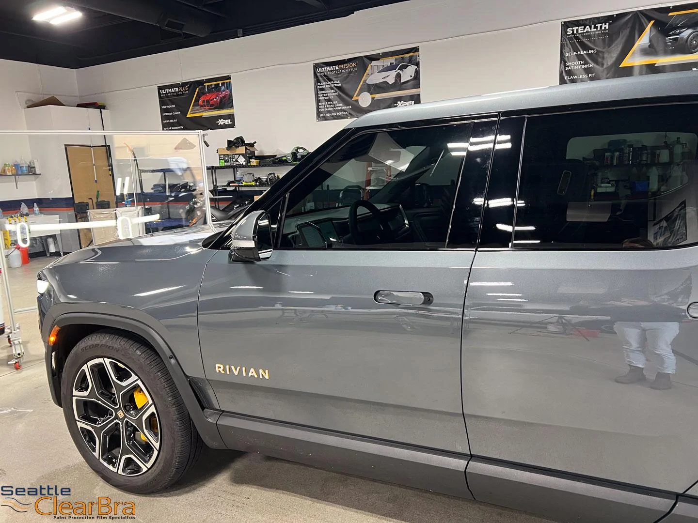 Rivian R1T R1S Common Tinting Practices Seattle-clearbra-redmond-tint-nano-ceramic-xr-black-xpel-170