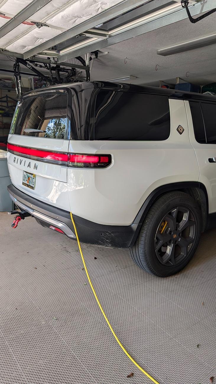 Rivian R1T R1S Vehicle to Load dongle from charge port! PXL_20241010_163643018.MP