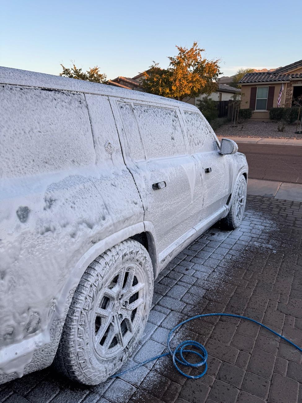 Rivian R1T R1S Carwash mode for do-it-yourself carwash IMG_2558