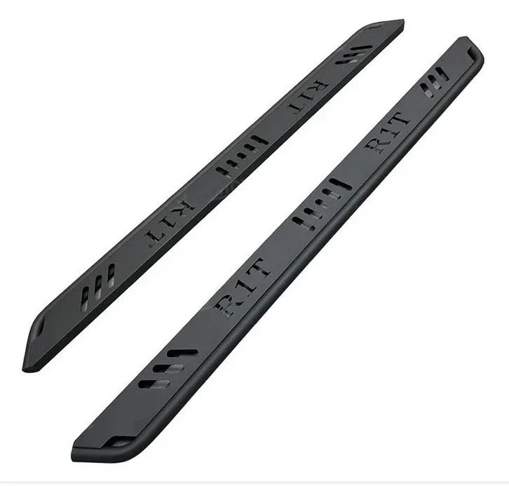 Rivian R1T R1S Initial Comparison of Running Boards and Rock Sliders Hansshow RB