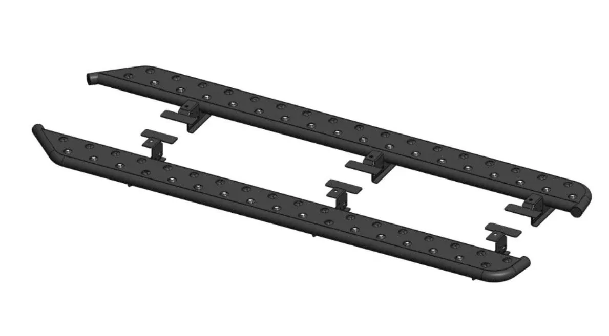 Rivian R1T R1S Initial Comparison of Running Boards and Rock Sliders RealWheels S-S RB