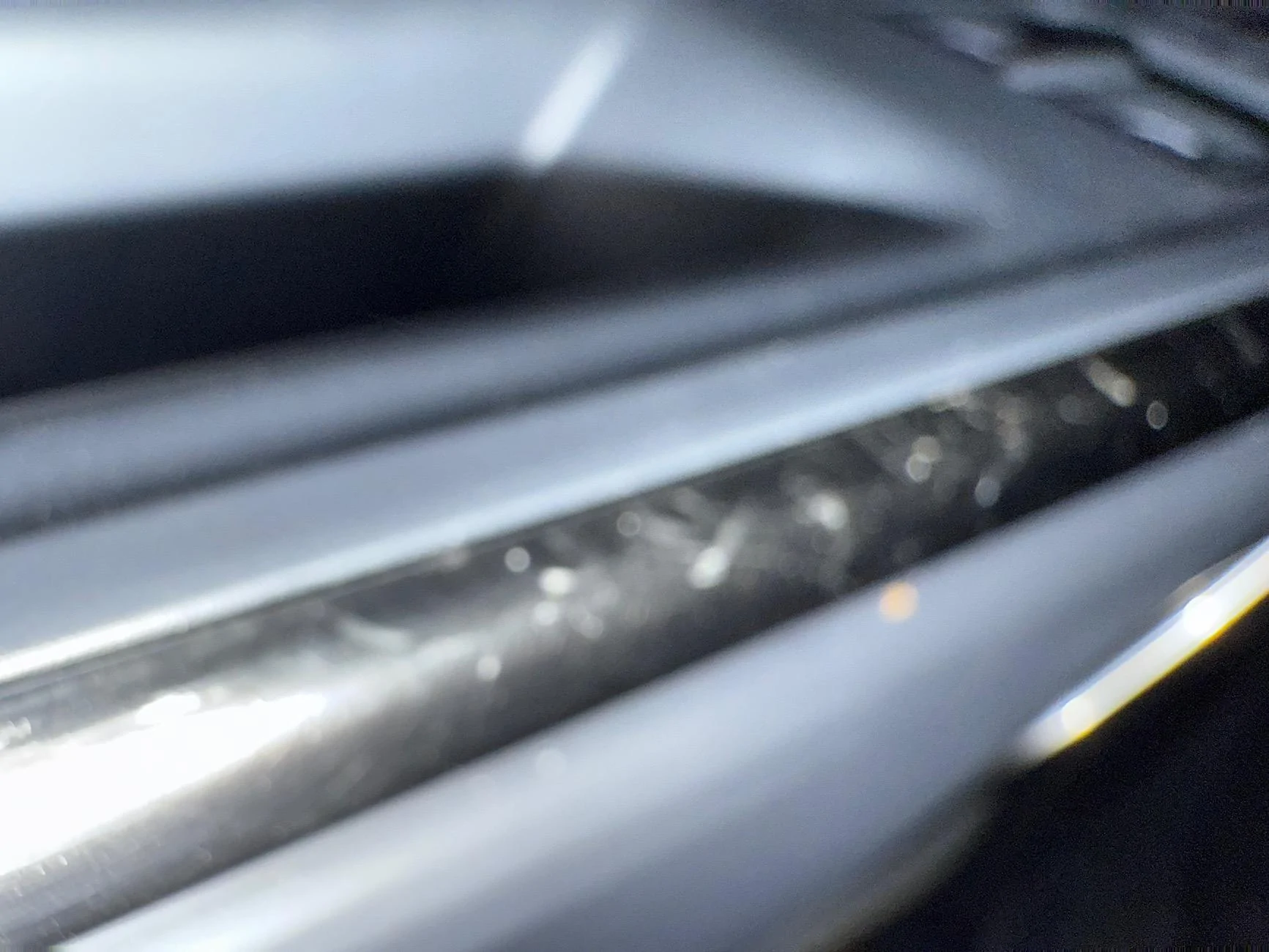 Rivian R1T R1S Interior door chrome scratches easily IMG_1096
