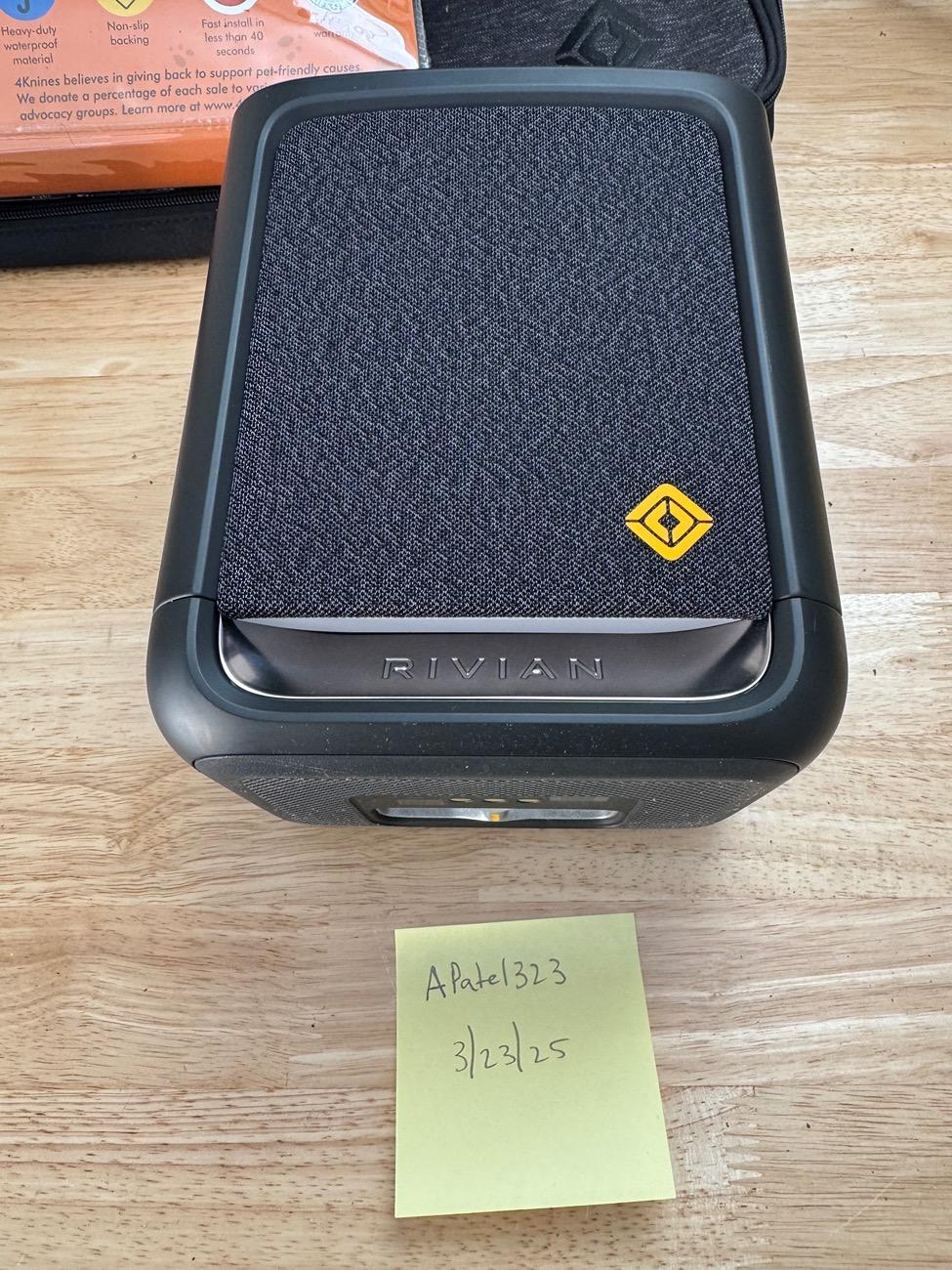 Rivian R1T R1S Rivian camp speaker IMG_6043