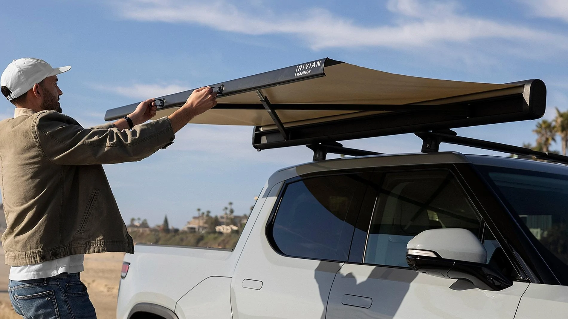 Rivian R1T R1S Kammok Crosswing Awning released for Rivian Kammok Crosswing Awning Rivian 3