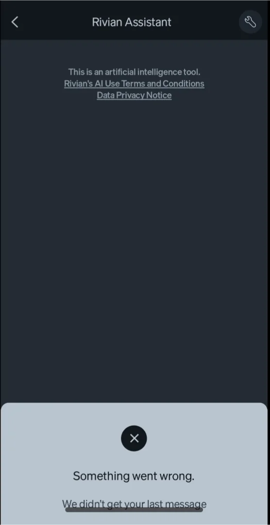 Rivian R1T R1S New Rivian AI Assistant for service requests: frustration 1000003211