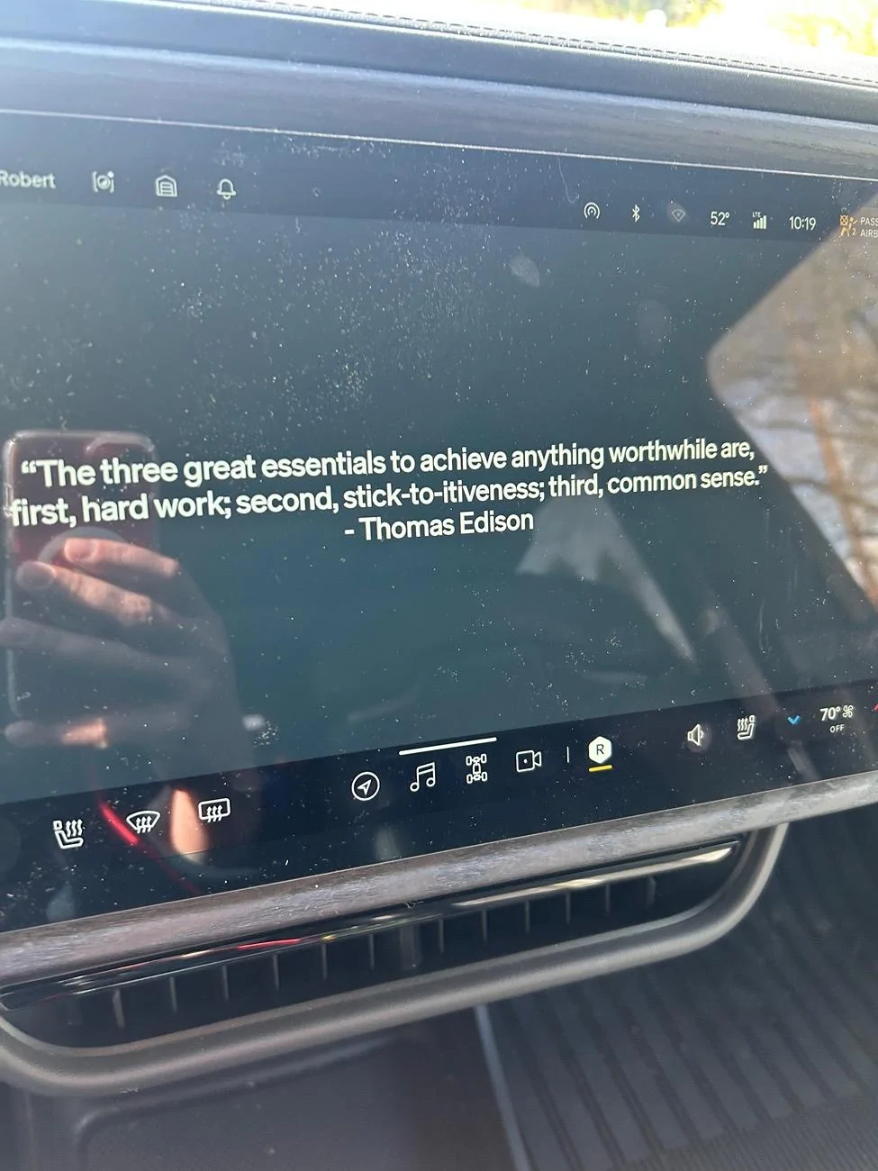 Rivian R1T R1S Interesting messaging after service IMG_3619