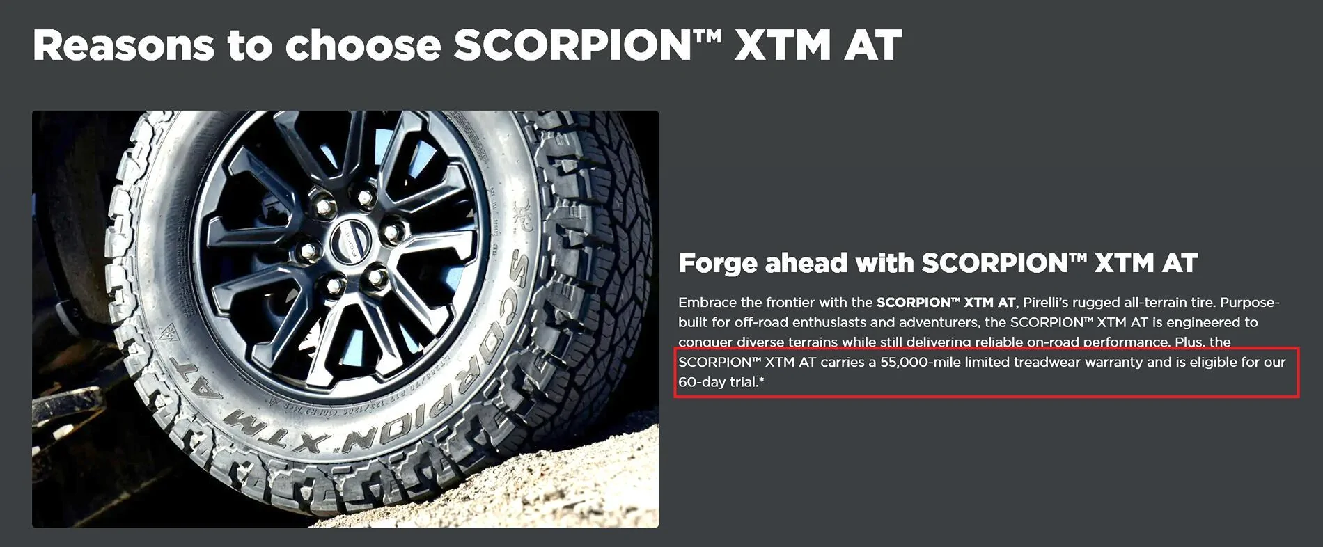 Rivian R1T R1S Pirelli Launches Scorpion XTM All-Terrain Tire with gas and EV variants Pirelli XTM Warranty