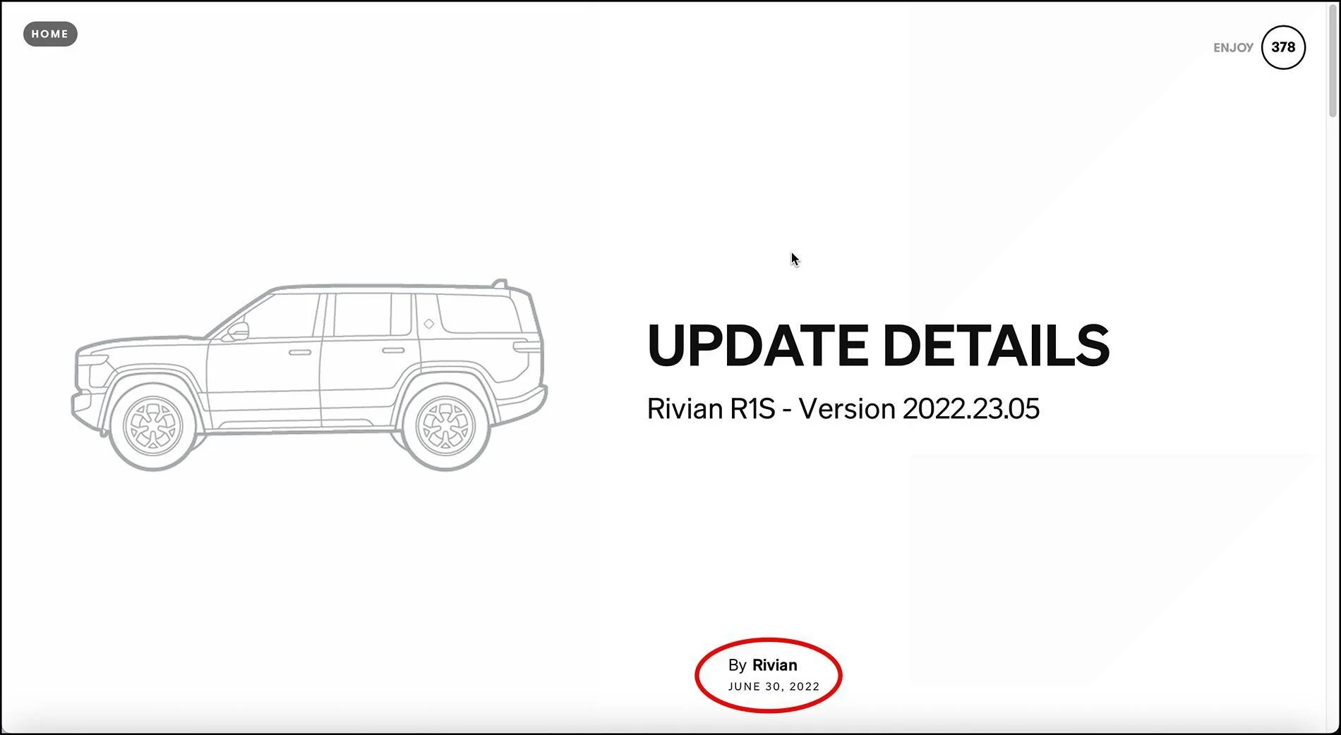 Rivian R1T R1S Hey Rivian - Update your updates please. 2025-04-11_08-41-27