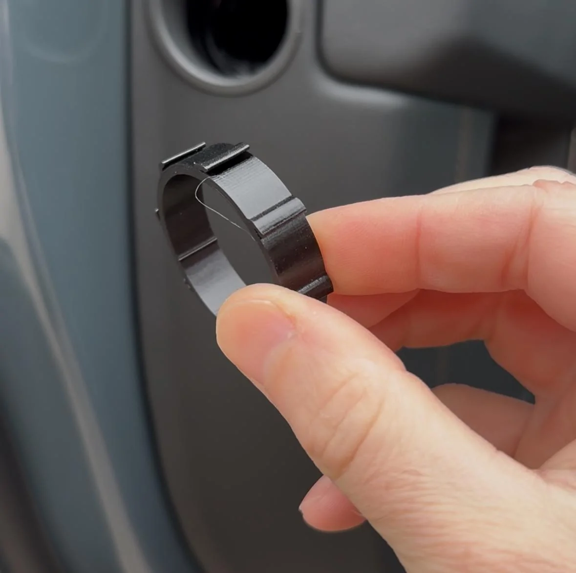 Rivian R1T R1S Flashlight rattling in driver door - Gen 2 & 1 fix IMG_8181
