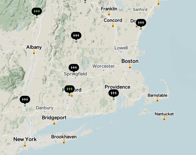 Rivian R1T R1S RAN Rivian Charging Stations Locations Map via Google Maps 1744998935576-10