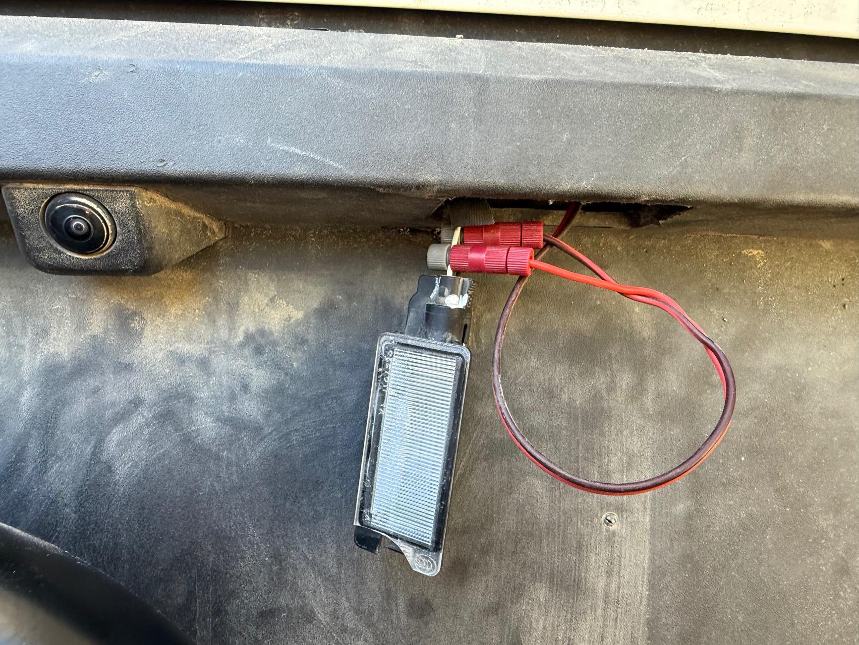 Rivian R1T R1S Aftermarket Backup Camera install question IMG_2176