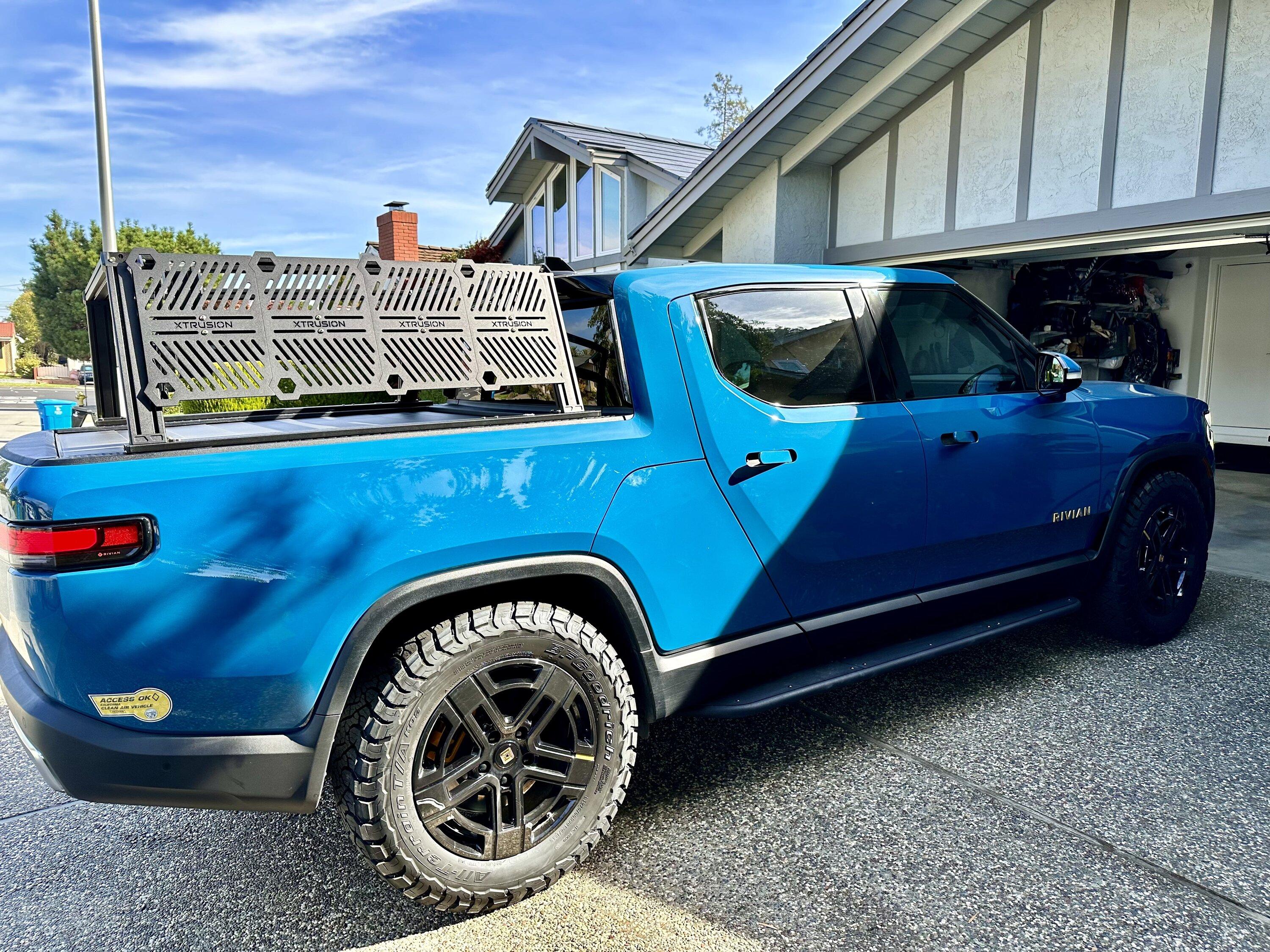 Rivian R1T R1S SOLD: Custom 19" Xtrusion Overland rack + bonus Builtright Molle panel, SF Bay Area pickup ONLY, IMG_2443