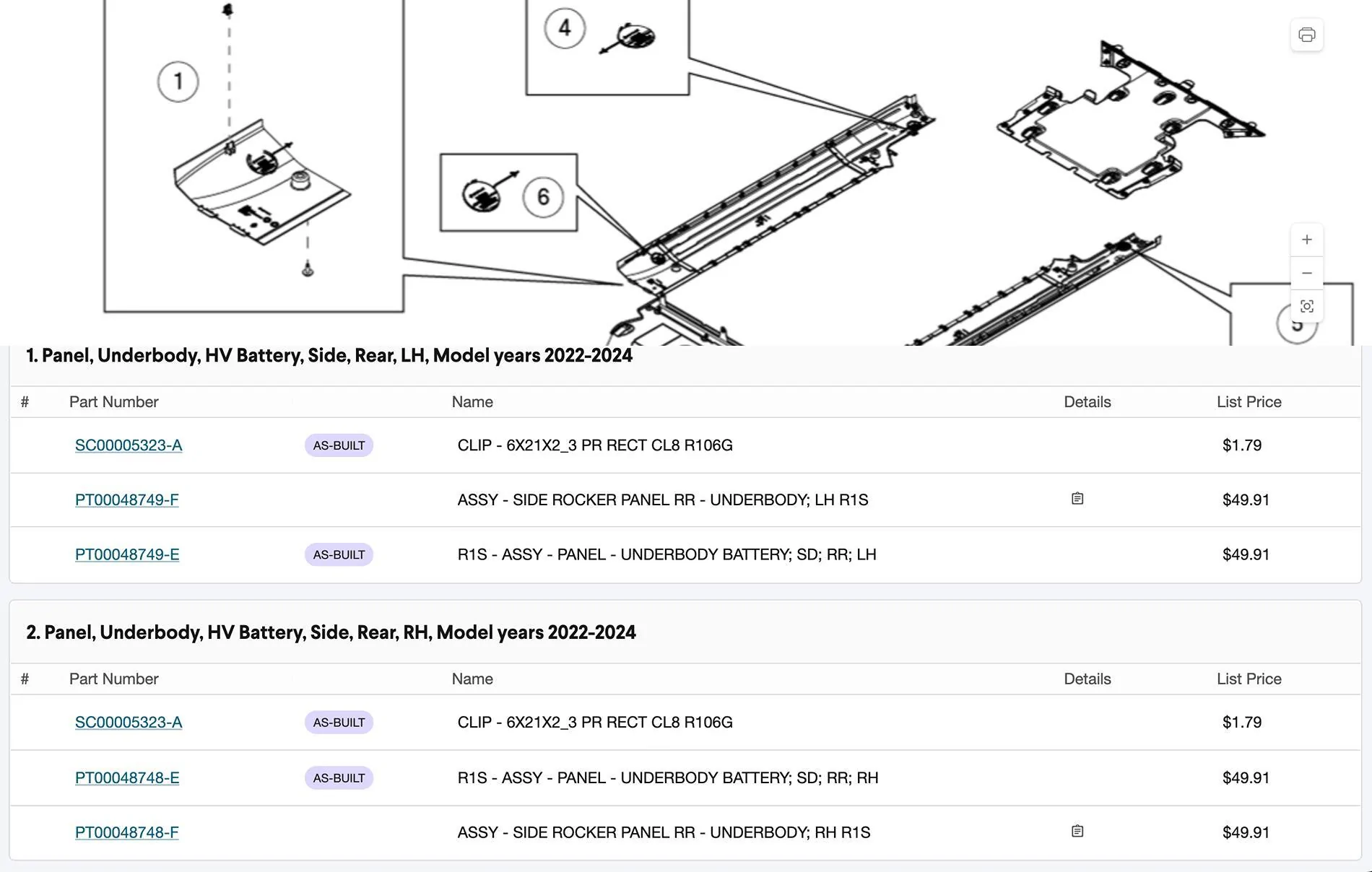Rivian R1T R1S Where Are the OEM Replacement Parts (For Repairs)? 1745964756479-00