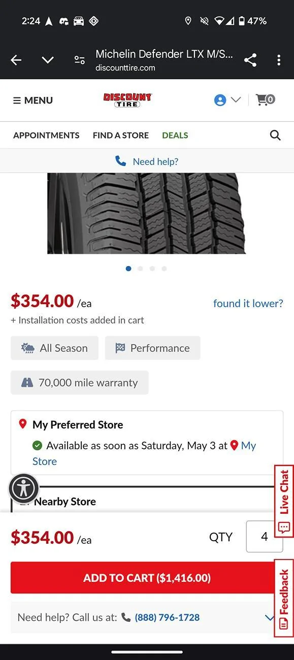 Rivian R1T R1S Where are the 21" Michelin tires? Screenshot_20250502-142404