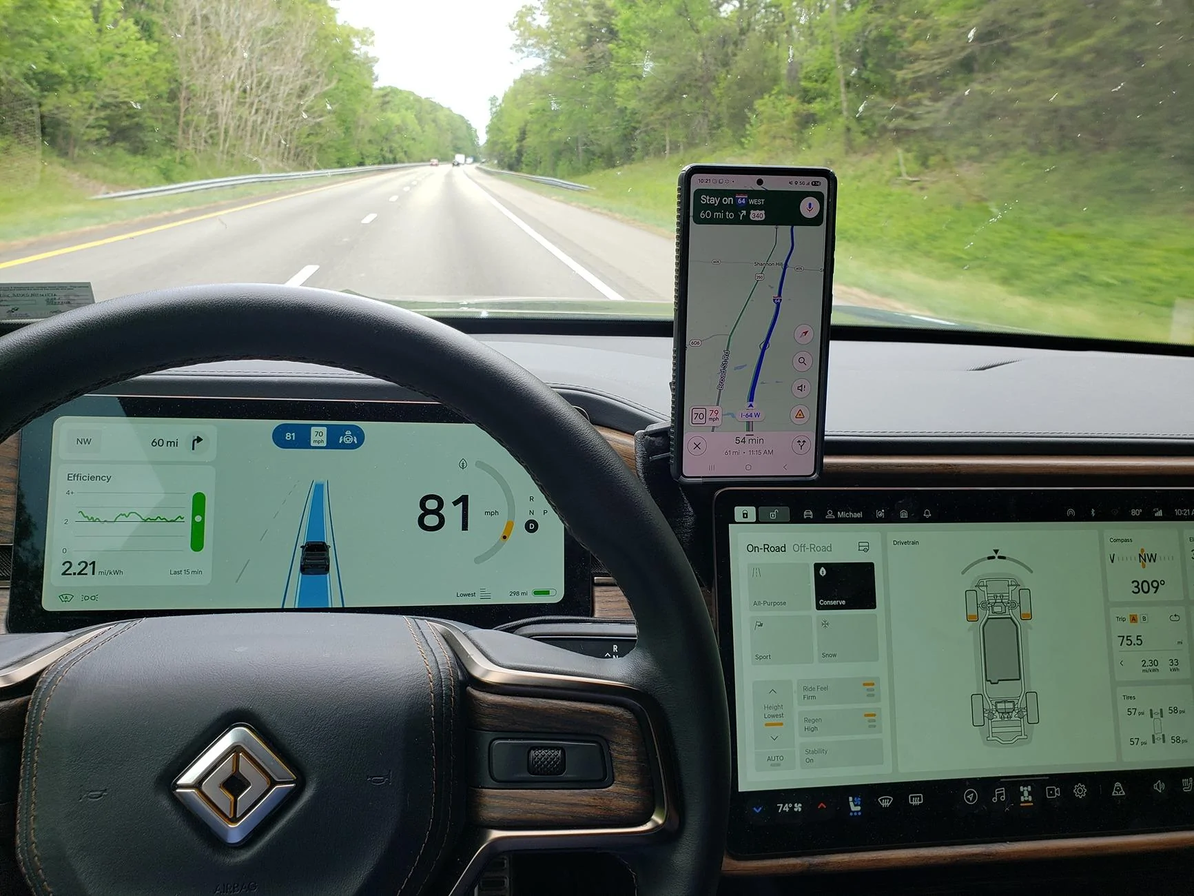 Rivian R1T R1S NEW Rivian Phone Holder w/ Riser Arm V2 (Patent Pending) Available w/ Semiconductor Cooling MagSafe/Qi2 Wireless Charger from EveryAmp 2025-05-02_04-50-30