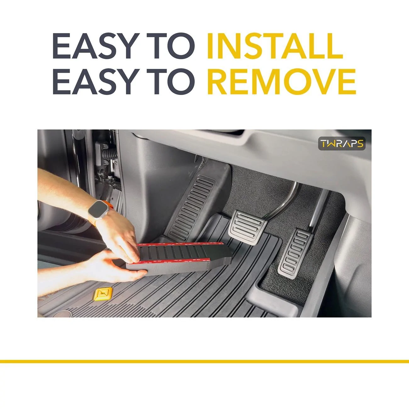 Rivian R1T R1S Dead Pedal Extender / Riser by TWRAPS 6