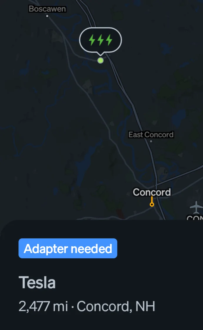 Rivian R1T R1S Tesla supercharger still not listed 1000003764