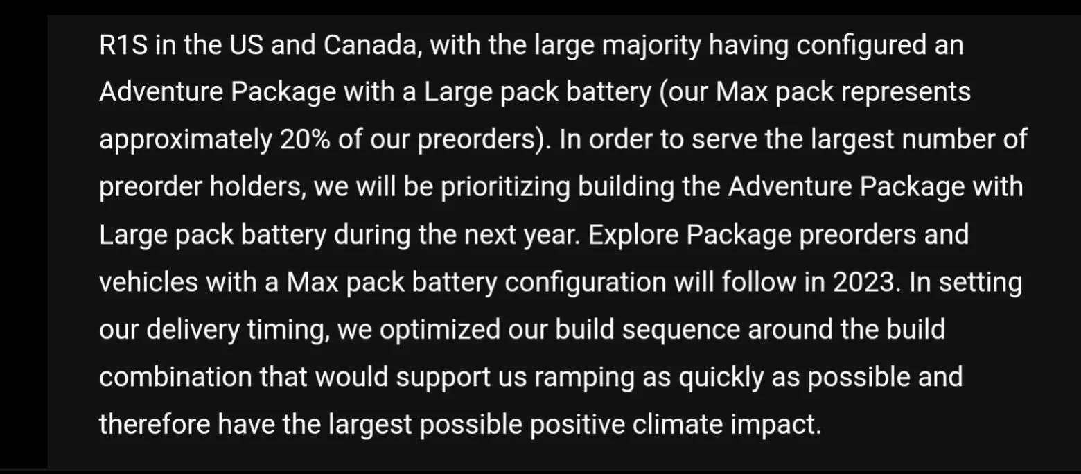 Rivian R1T R1S ? Update from RJ on production & deliveries -- via email letter 12/28/21 1640702232950