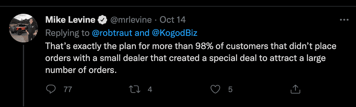 Rivian R1T R1S Ford dealers nearly doubling price of F-150 Lightning with ‘market adjustments’ Screen Shot 2021-12-28 at 10.19.28 PM
