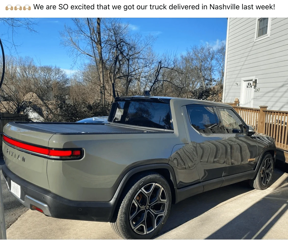 Rivian R1T R1S Real Rivian Photos & Videos Screen Shot 2021-12-29 at 9.02.54 PM