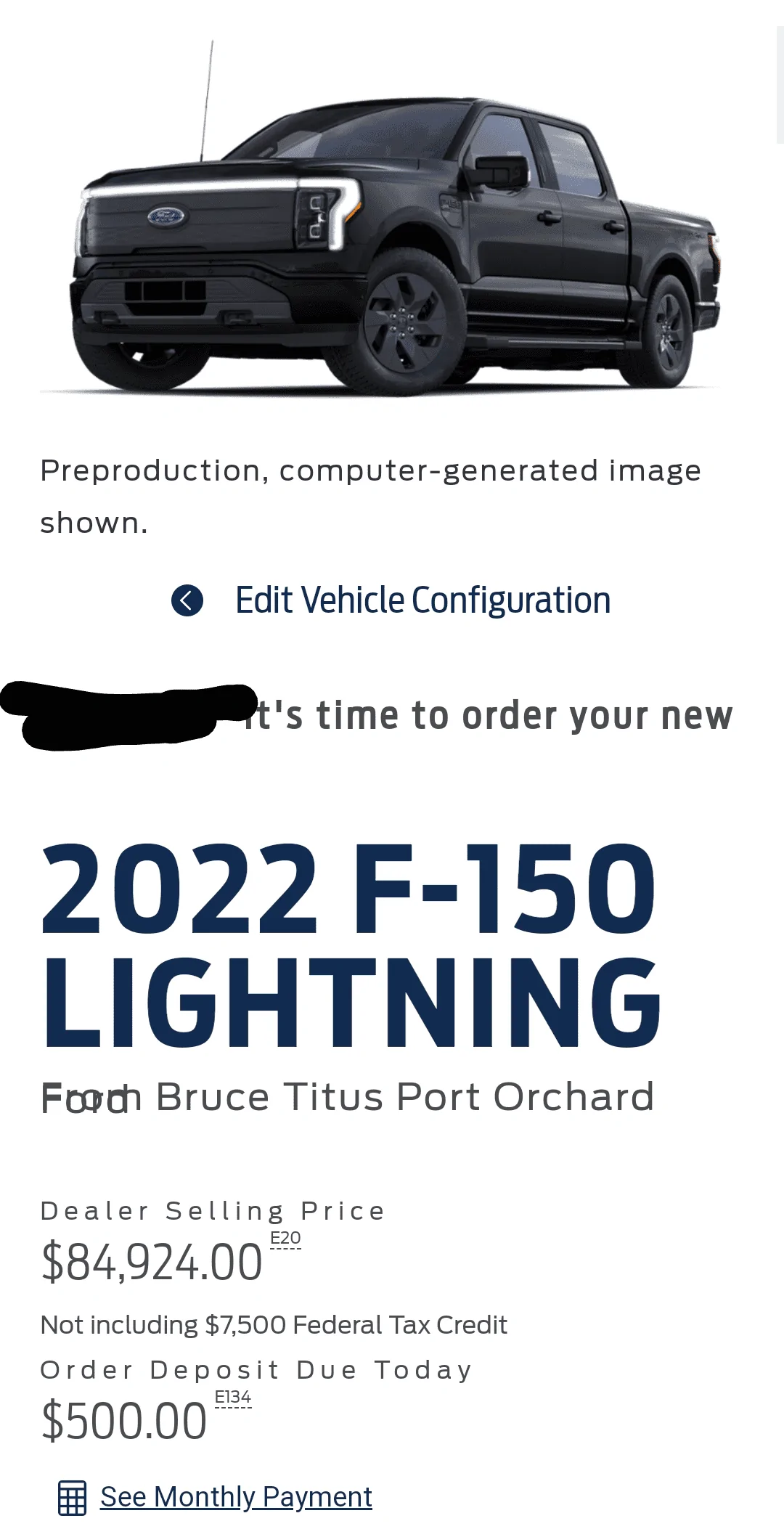 Rivian R1T R1S F-150 Lightning Order Invitation Screenshot_20220106-173029~2